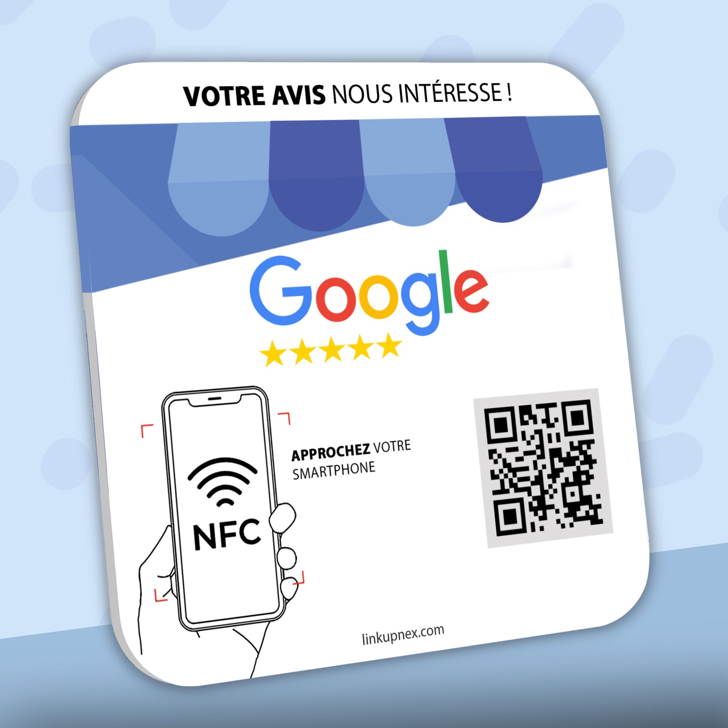 Plaque NFC Avis Google