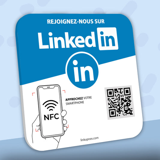 Plaque NFC Linkedin